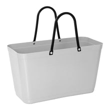 Load image into Gallery viewer, Large Hinza Bag 'Light Grey' - Green Plastic
