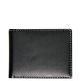 Load image into Gallery viewer, Black Leather - Steel &amp; Leather Billfold Wallet
