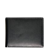 Black Leather - Steel & Leather Billfold Wallet