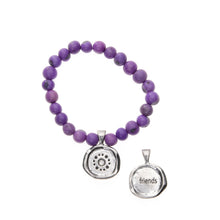 Load image into Gallery viewer, WHD ACAI SEED BRACELET - FRIENDS - PURPLE SEEDS
