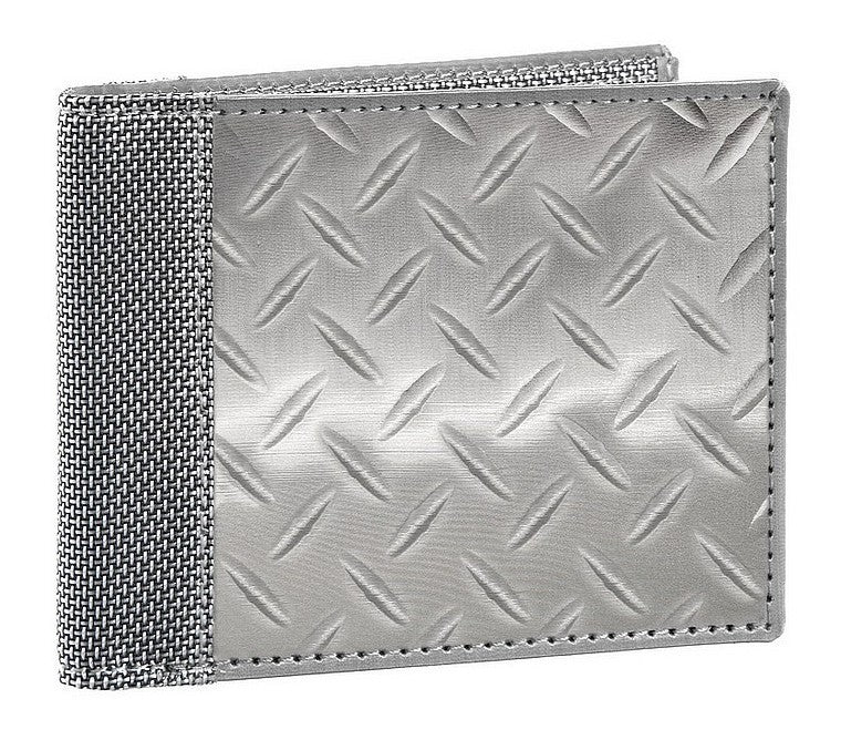 Diamond Plate - Steel Billfold Wallet