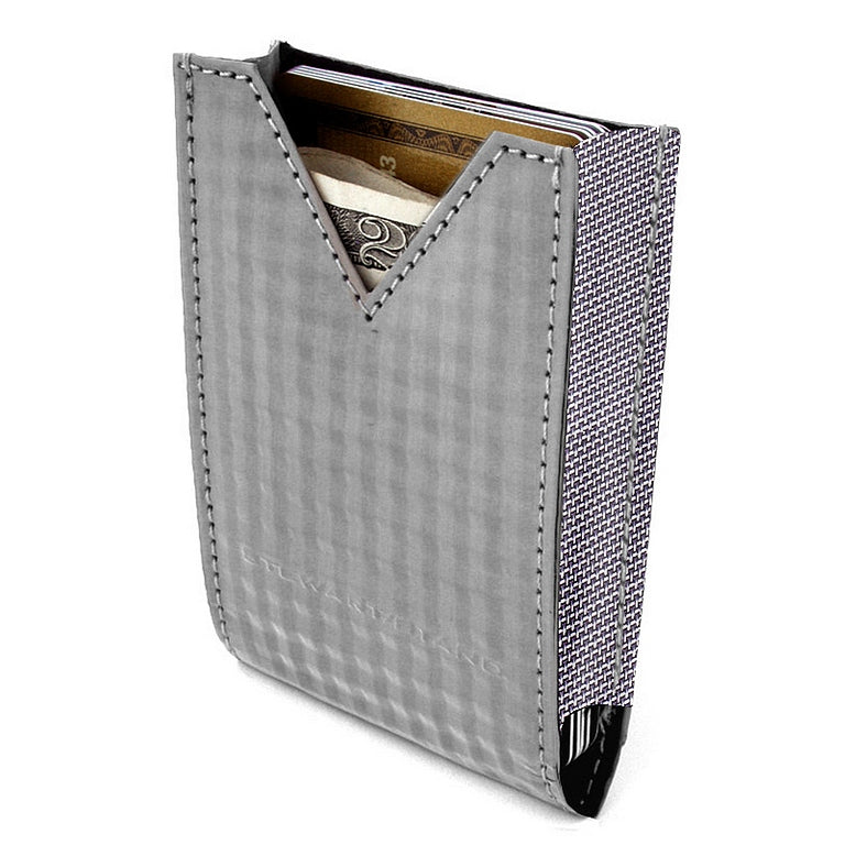Checkered V-Pouch - Steel Wallet