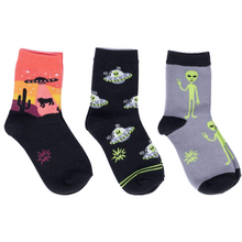 Load image into Gallery viewer, Kids alien wholesale novelty socks
