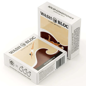 Wash Bloc Solid Coconut & Vanilla Shampoo/Conditioner Block
