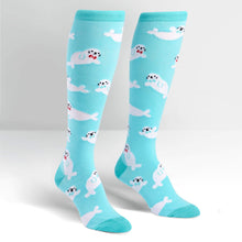 Load image into Gallery viewer, Baby Seals - Women&#39;s Knee High Socks - Sock It To Me
