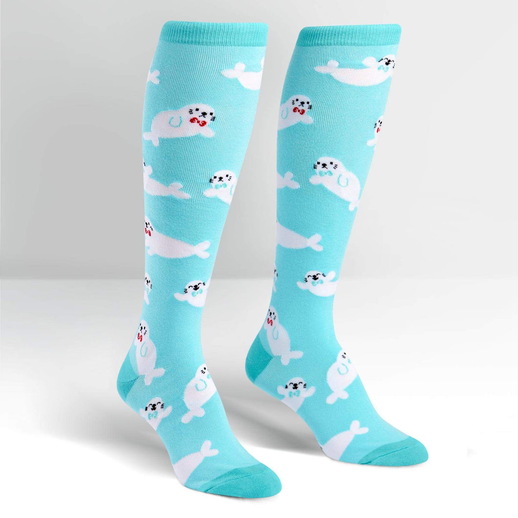 Baby Seals - Women's Knee High Socks - Sock It To Me