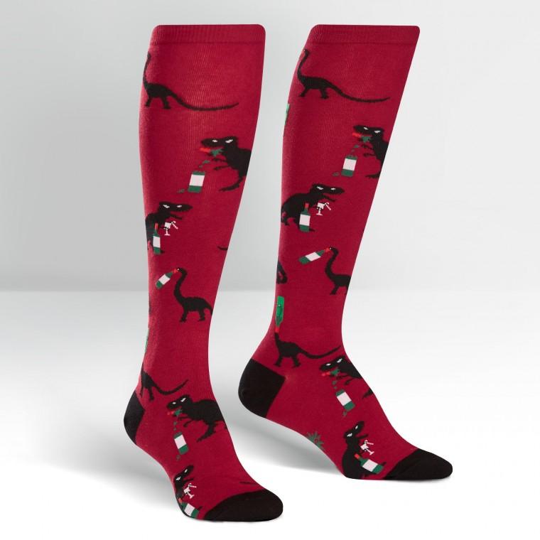 Winosaurus - Women's Knee High Socks - Sock It To Me