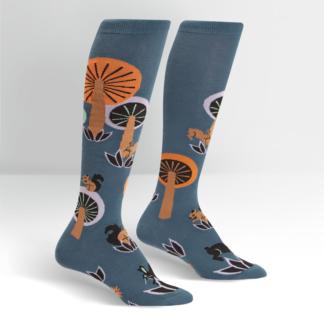 Woodland Wonderland - Women's Knee High Socks -  Sock It To Me