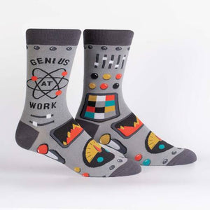 Genius at Work - Men's Crew Socks - Sock It To Me