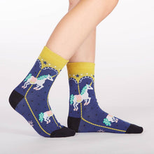 Load image into Gallery viewer, Carousel - Youth Crew Socks (Ages 3-6) - Sock It To Me
