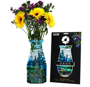 Tiffany Iris Landscape - Modgy Expandable Vase