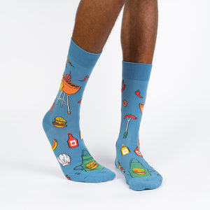 Grillin It - Men's Crew Socks - Sock It To Me