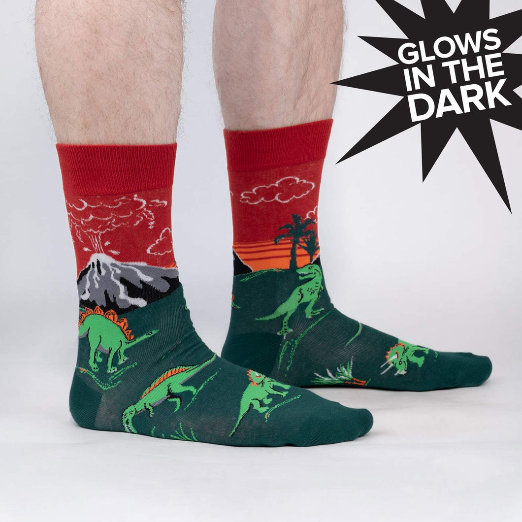 Dinosaur Days - Men's Crew Socks - Sock It To Me