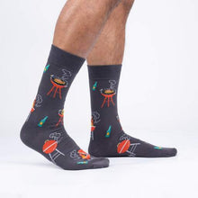Load image into Gallery viewer, The Steaks Are High - Men&#39;s Crew Socks - Sock It To Me
