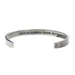 WHD CUFF - PEACE COMES FROM WITHIN