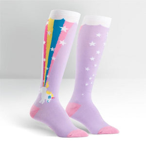 Rainbow Blast - Women's Knee High Socks - Sock It To Me