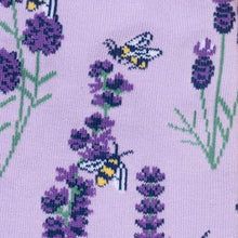 Load image into Gallery viewer, Bees &amp; Lavender Stretch It - Women&#39;s Knee High Socks - Sock It To Me
