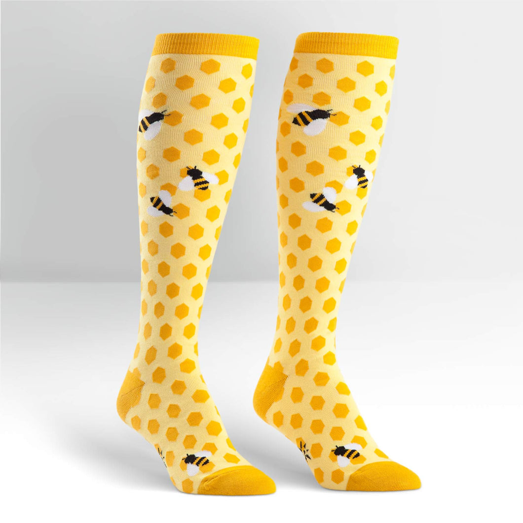 Bees Knees - Women's Knee High Socks - Sock It To Me