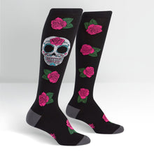 Load image into Gallery viewer, Sugar Skull - Women&#39;s Knee High Socks - Sock It To Me
