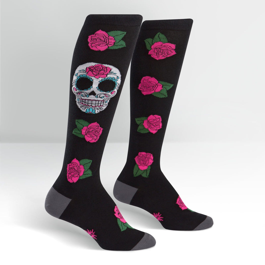 Sugar Skull - Women's Knee High Socks - Sock It To Me