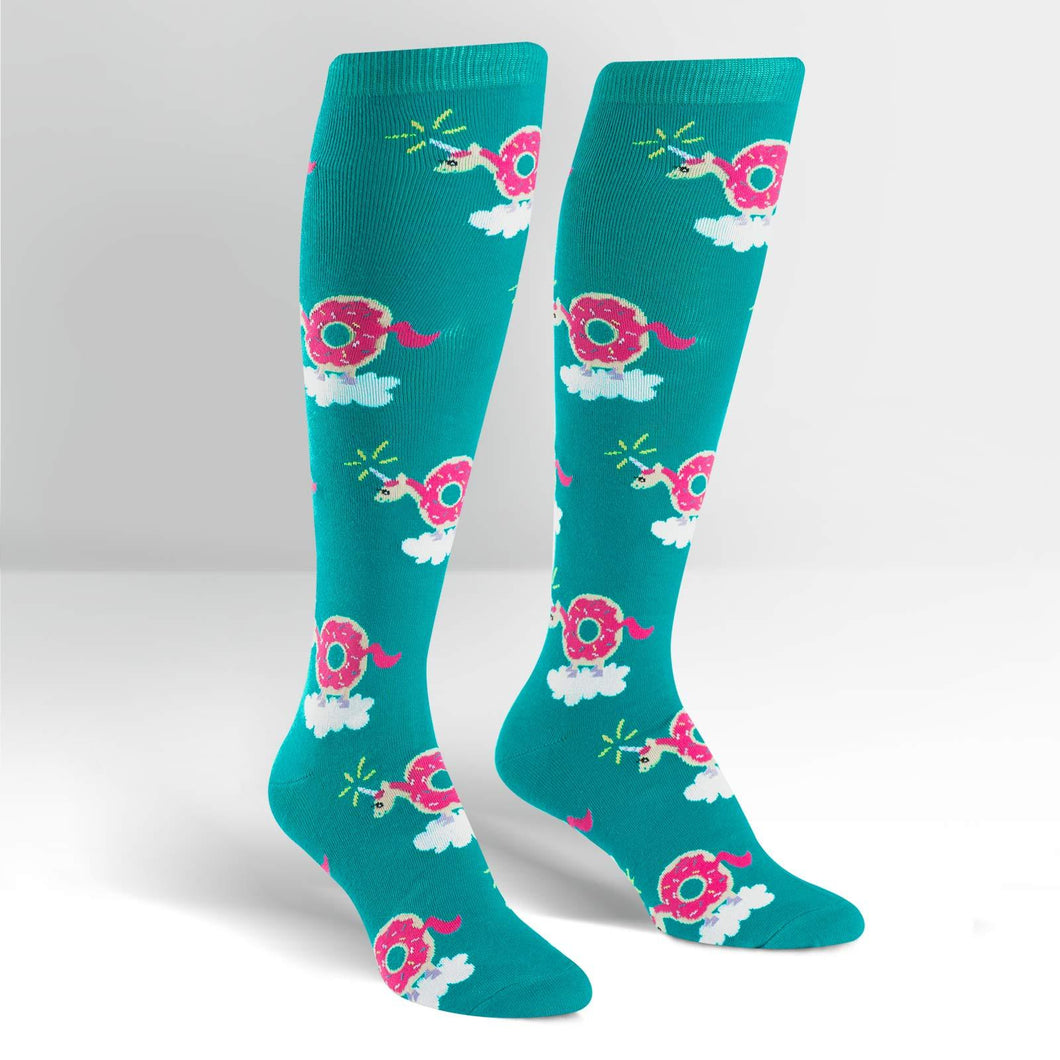 Donuticorn - Women's Knee High Socks - Sock It To Me