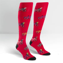 Load image into Gallery viewer, Tour De Neighborhood - Women&#39;s Knee High Socks - Sock It To Me
