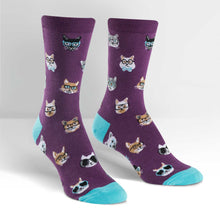 Load image into Gallery viewer, Smarty Cats - Women&#39;s Crew Socks - Sock It To Me
