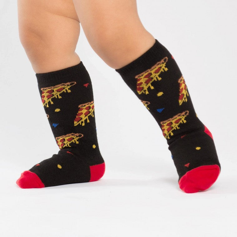 Pizza Party - Toddler Knee High Socks Ages 1-2 - Sock It To Me
