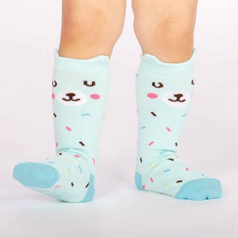 Bearly Sprinkled - Toddler Knee High Socks Ages 1-2 - Sock It To me