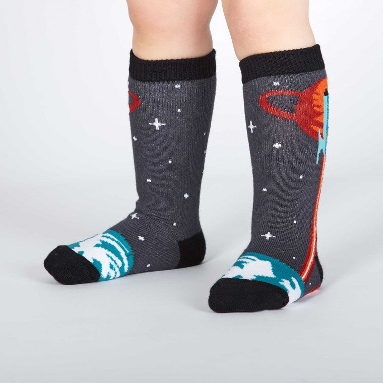 Launch From Earth - Toddler Knee High Socks Ages 1-2 - Sock It To Me