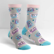Load image into Gallery viewer, Mix Tapes - Women&#39;s Crew Socks - Sock It To Me
