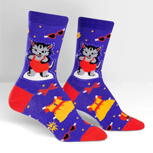 Load image into Gallery viewer, Dress Up Meow - Women&#39;s Crew Socks - Sock It To Me
