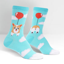 Load image into Gallery viewer, Pup, Pup And Away - Women&#39;s Crew Socks - Sock It To Me
