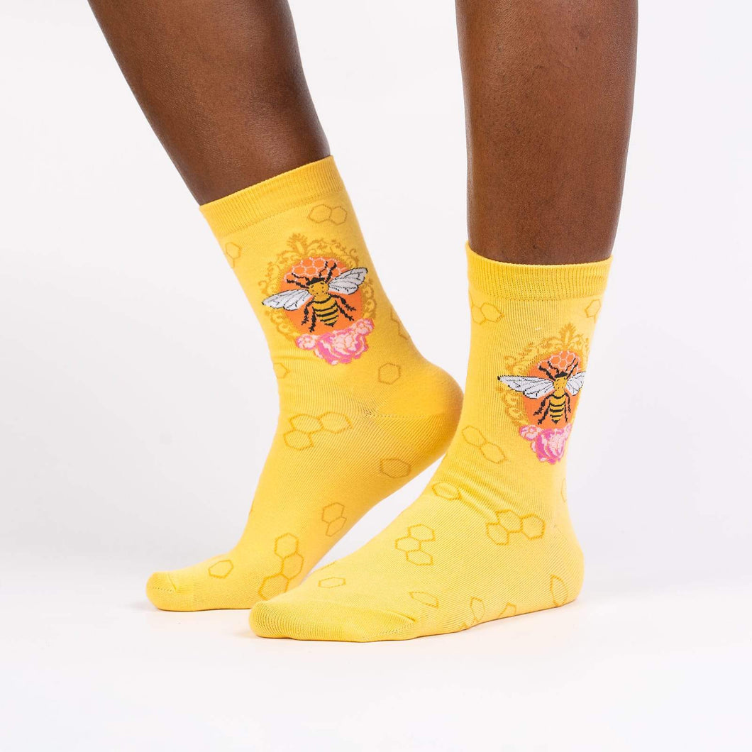Queen Bee - Women's Crew Socks - Sock It To Me