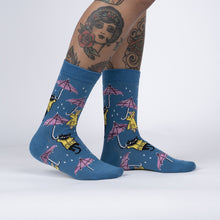 Load image into Gallery viewer, Petting in the Rain - Women&#39;s Crew Socks - Sock It To Me
