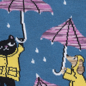 Petting in the Rain - Women's Crew Socks - Sock It To Me