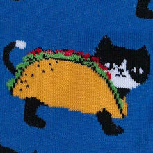Load image into Gallery viewer, Let&#39;s Taco &#39;bout Cats - Women&#39;s Crew Socks - Sock It To Me
