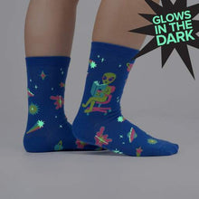 Load image into Gallery viewer, Intergalactic Reading List - Women&#39;s Crew Socks - Sock It To Me
