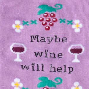 Maybe Wine Will Help - Women's Crew Socks - Sock It To Me