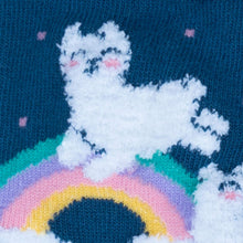 Load image into Gallery viewer, Llam-where Over The Rainbow - Junior Crew Socks Ages 7-10 - Sock It To Me
