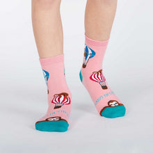 Load image into Gallery viewer, Hang In There - Youth Crew Socks Ages 3-6 - Sock It To Me
