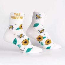 Load image into Gallery viewer, Yas Queen - Turn Cuff Women&#39;s Crew Socks - Sock It To Me

