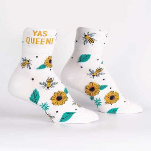 Yas Queen - Turn Cuff Women's Crew Socks - Sock It To Me