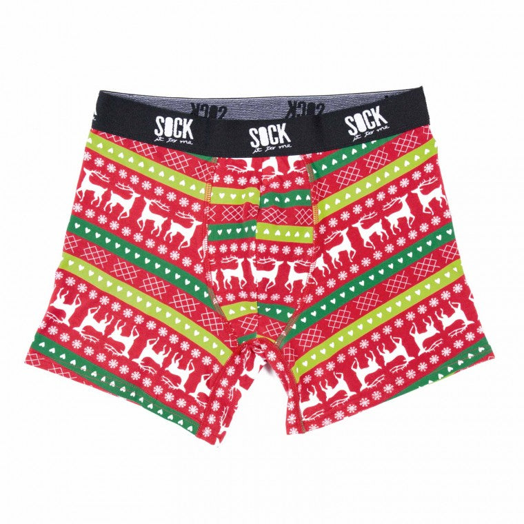 Large Tacky Holiday Sweater - Men's Boxers - Sock It To Me