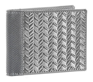 Herringbone - Steel Billfold Wallet