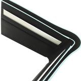 Cobalt Edge - Steel & Leather Slimfold Wallet