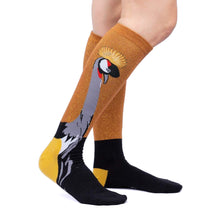 Load image into Gallery viewer, Crowned Crane - Women&#39;s Knee High Socks - Sock It To Me
