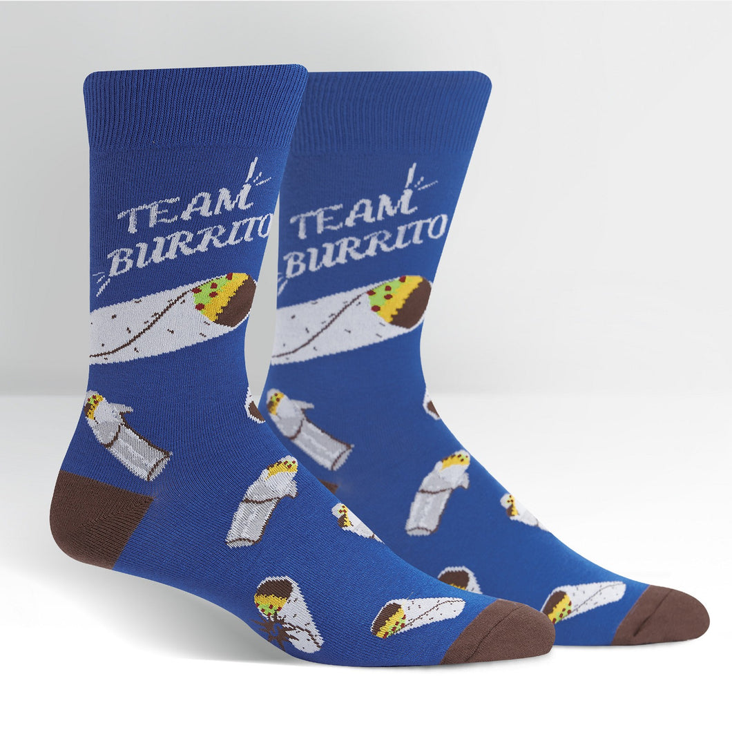 Team Burrito - Men's Crew Socks - Sock It To Me
