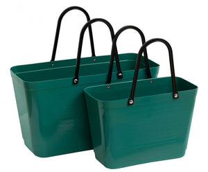 Large Dark Green Hinza Bag - Green Plastic