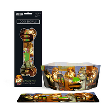 Load image into Gallery viewer, Cassius Marcellus Coolidge Dogs Playing Poker - Modgy Portable Dog Bowl
